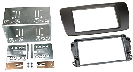 Façade d'autoradio double DIN pour Seat Ibiza 6J / 6JN à partir de 2008 Noir