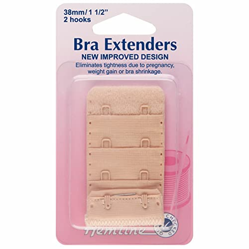 Hemline Bra Back Extender - Nude, 2 Hook