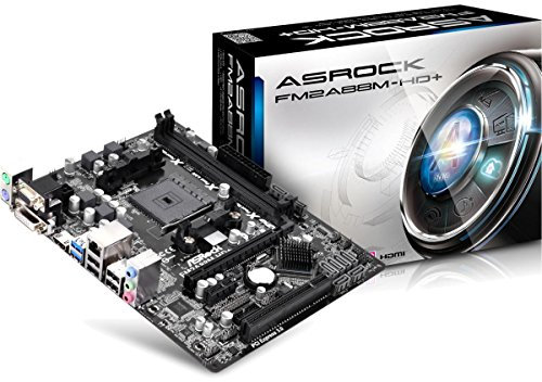 Asrock FM2A88M-HD+ Mainboard Sockel FM2+ (mciro-ATX, AMD A88X, 8X SATA III, 2X DDR3-Speicher, DVI-D, HDMI, 2X USB 3.0)