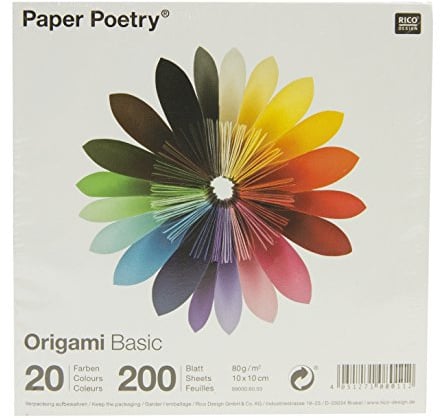 Origami Basic 200 Blatt, 10 x 10 cm