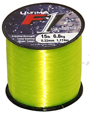 ULTIMA E5114 F1, Super Strong Beach Casting Sea Fishing Line Unisex, Oro, 0.35 mm-18.0 lb