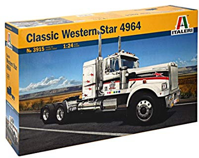 Italeri 510003915-1:24 Classic US Truck Western Star, Geformte Farbe