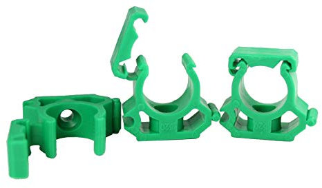 FOXCUP PPR Aqua-Plus Rohrhalterungen 10 Stück 25mm, Grün, Rohrschellen