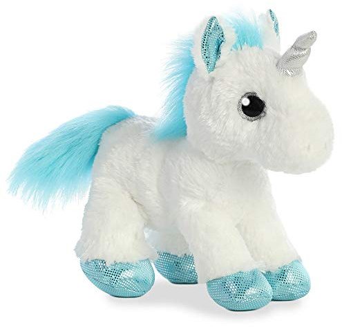 Aurora, 60957, Sparkle Tales, Frosty Unicorn, 12In, Soft Toy, White and Blue