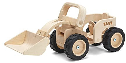 Plan Toys Fahrzeuge Fahrzeuge PLANTOYSBULLDOZER, Mehrfarbig (mehr als eine)