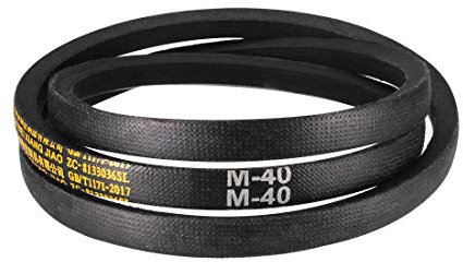 sourcing map M-40 M-Profil Keilriemen 40/ 1016mm Innenumfang Gummi Zahnriemen Flachriemen Antriebsriemen Antriebskeilriemen für Energieübertragung Schwarz