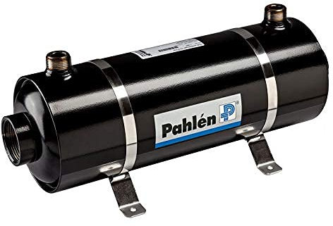 well2wellness® Pahlen Wärmetauscher Modell Hi-Flow 40kW in Edelstahl inkl. Halterung