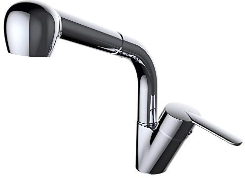 Clever 61129 Grifo de Cocina Monomando Caño Extraíble Econature, Urban, Cromado