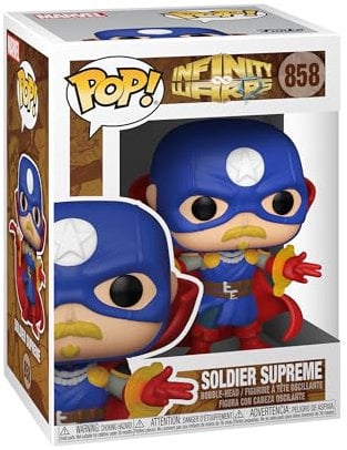 Funko POP! Marvel: Infinity Warps - Soldier Supreme - Collectable Vinyl Figure - Gift Idea - Official Merchandise - Toys for Kids & Adults - Comic Books Fans - Model Figure for Collectors and Display