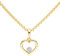 My Gold Herzkette Echtes Gelbgold 585 Gold (14 Karat) Diamanten 0,02ct. Herzform Halskette 45cm Chamia Set Y-04705-G401-DIA