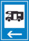 HB-Druck Campingplatz Wohnmobil Schild mit Pfeil Links A4 (210x297mm)