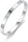 RUIQUAN 18K Gold Plated Love Friendship Bracelet Crystal Bangle Cuff Best Gifts for Mother's Day Valentine's Day Wedding Couples and Birthdays