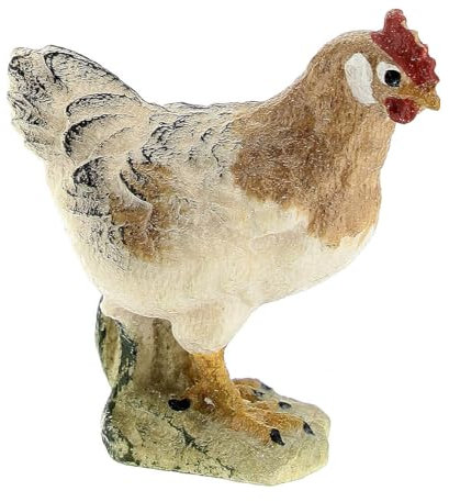 Henne Grödnertal Holz für Krippe 11cm