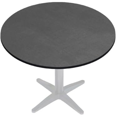 GGMMÖBEL COMPACT | Esstisch HPL Tischplatte | Ø58 cm | Anthrazit | Perfekt für klappbare Gartentisch, Esstisch | Outdoor | Restaurant, Cafe, Bar