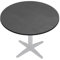 GGMMÖBEL COMPACT | Esstisch HPL Tischplatte | Ø58 cm | Anthrazit | Perfekt für klappbare Gartentisch, Esstisch | Outdoor | Restaurant, Cafe, Bar