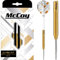 McCoy Darts D6046 Sabergrip Gold | Premium 90% Wolframstahl Spitze Dartpfeile Set | 18g