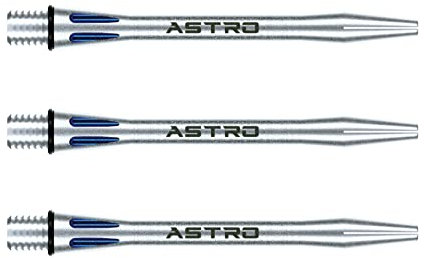 WINMAU Astro Aluminium Blau Mittel Dartschäfte (Schäfte) – 1 Set pro Packung (insgesamt 3 Schäfte)