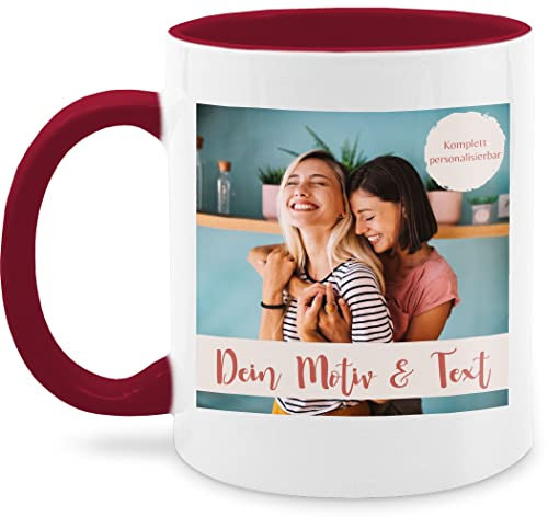 Tasse Tassen 325ml - eigenem - Eigenes Foto I Eigenes Bild - 325 ml - Bordeauxrot - tassenbild fototasse selbst drucken photo kaffeetasse fotobecher customized mug selber gestalten custom häferl
