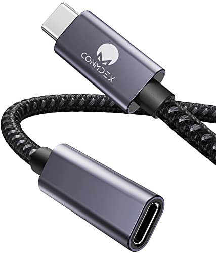 CONMDEX USB C Extension Cable 3m USB C Male to Female USB Cable USB 3.2 Data Charging Cable 5Gbps,20V5A/100W Extend Cord for Mag safe Wireless Charger,Compatible with M1 M2 Macbok,Galaxy,USB C Hub
