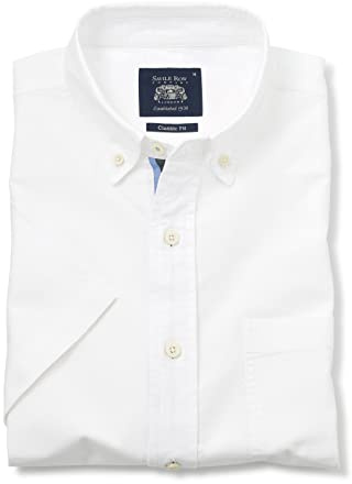 Men's Classic Fit 100% Cotton Short Sleeve Oxford Shirt | Luxury, Premium Quality, Casualwear