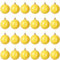 24 Pcs 2.4 inches Yellow Christmas Ball Ornaments - Shiny Balls Baubles Set for Tree Hanging Wreath Garland Decorations