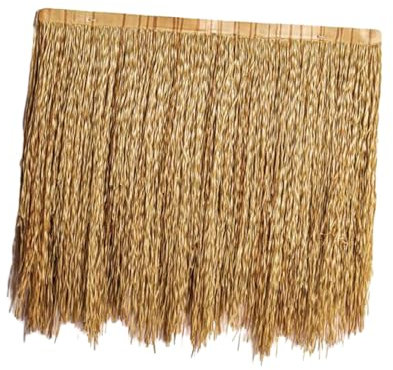 perfk Rouleau de Artificiel pour Toit en Paille, Artisanat décoratif, Bricolage, Toit en Herbe synthétique Ignifuge pour Bar, cabane, Jardin, modèle A