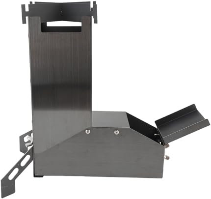 Estufa de campo de leña portátil eficiente plegable profesional de acero inoxidable para cocina al aire libre para excursiones de camping