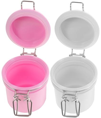 DOITOOL Lash Glue Holders 2pcs Lash Extension Glue Storage Jars Airtight Leak-proof Easy to Use Perfect for Makeup Lovers