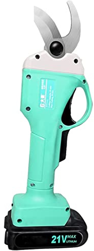 CYMYYDS Professional Electric Secateurs, 20mm Cordless Electric Pruning Shears One-Handed Portable Garden Trimmer Secateurs, with 2PCS Backup Lithium Battery 2Ah 8-10h Working Time