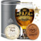 CROWNLY CRYSTAL® Geschenke für Papa Bierglas mit Gravur Personalisierte Geschenke Geburtstagsgeschenk für Papa Lustige Geschenke Vater Geschenk Vatertagsgeschenk für Papa Witzige Geschenke