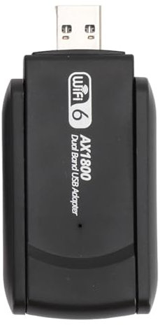 Adaptateur USB WiFi 6, Adaptateur émetteur-récepteur Réseau sans Fil Double Bande 2,4 G 5G pour 10 11, 1800 Mbps, Double Antenne, Protocole sans Fil 802.11 AX, AC, a, B,