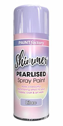 AlezyB - 6 x Pearlised Shimmer Lilac Aerosol Spray Paint 400ml Aerosol Spray Paint in variety of colors White Pink Silver Lilac,Arts Crafts