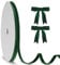 KINGLAKE 10mm Dark Green Velvet Ribbon for Gift Wrapping, 25 Yards Double Sided Velvet Ribbon Thick Narrow Green Ghristmas Ribbon for Xmas Tree Decoration, Hair, Bows Making, Crafts