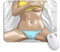 Tapis De Souris Femme Sexy Jaune Tenant Ses Seins Fille Poitrine Lingerie Bureau Tapis Souris Lavable Tapis De Souris D'Ordinateur, pour Ordinateur, Ordinateur Portable, 25 x 30cm