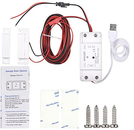 SIBOMTEX WIFI Intelligent Garage Door Opener Controller Lift Mobile Phone APP Remote Control Timer Compatible with Alexa & Home, IFTTT for Voice Control