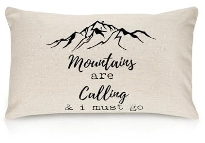 Kopfkissenbezug Die Berge Rufen Und Ich Muss Los Abenteuer Kissenbezüge Weich Zierkissenbezug Moderne Kissenhüllen Für Couch Schlafzimmer Balkon 40x60cm