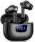 Wireless Earbuds Bluetooth V5.3 Headphones 50H Playback Deep Bass Stereo Ear Buds with LED Power Display Charging Case IPX7 Waterproof Earphones with Mic Headset for Laptop Pad Android/iOS Phones