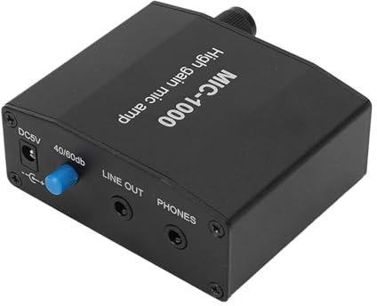 Amplificatore Microfono Giurupi Microfono Amplificatore Audio Ad Alto Guadagno Alto 1000 Volte Kit di Set di Accessori di Amplificazione