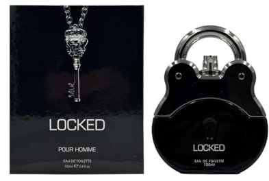 Locked Eau de Toilette for Men 100ml: Woody Aromatic Fragrance Inspired by A.&F. Fierce, Long Lasting Perfume for Men, Fresh Masculine Scent, Designer Mens Fragrance Gift for Him