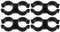 BESTonZON 4pcs Double Tube Clamp Plastic Holder for Dustpan Broom Connection Fit Sturdy Fastener for Shelf Pole Boat Hook Robust Design for Cleaning Tasks