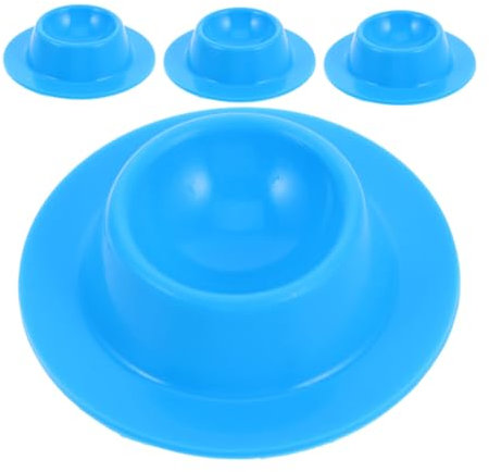 NUOBESTY 4pcs Easter Egg Tray Silicone Egg Holder Dispenser Soft-boiled Holder for Kitchen