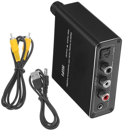 Optischer Audioadapter 2-Kanal Eisen, Digital zu Analog für Tv und Stereo