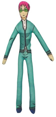 Xinnice Saiki Kusuo Peluche Anime Suave Relleno Figura Saiki Kusuo Divertida Figura Giratoria Suave Decoración Ornamento Regalo 28 cm