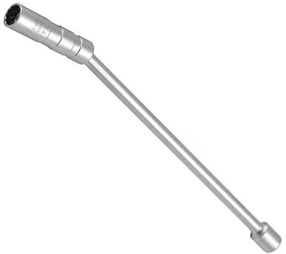 txuzong 14mm Magnetisch 12-Nut Zündkerzenschlüssel - 360° Drehbarer Glühkerzenschlüssel mit Magnet & Antirutsch-Griff - Aus Hochfestem Stahl für Kfz, Motorrad, Auto, LKW - Profi Zündkerzen Werkzeug Se