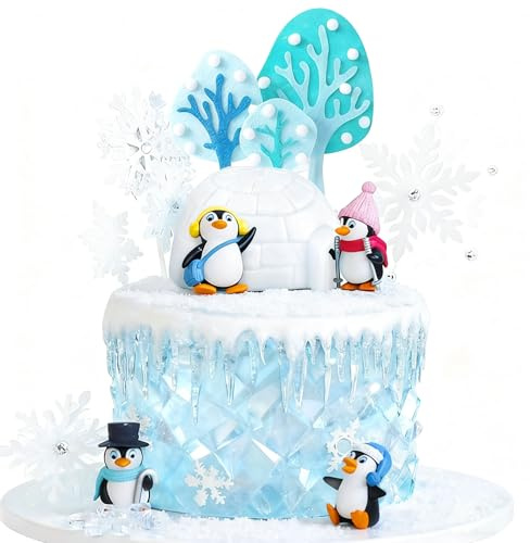 Pinguin Kuchendekorations Pinguin Geburtstagstortenaufsatz Winter | Pinguin Kuchendekorations Pinguin Geburtstagstortenaufsatz Winter Partygeschenke Party Zubehör