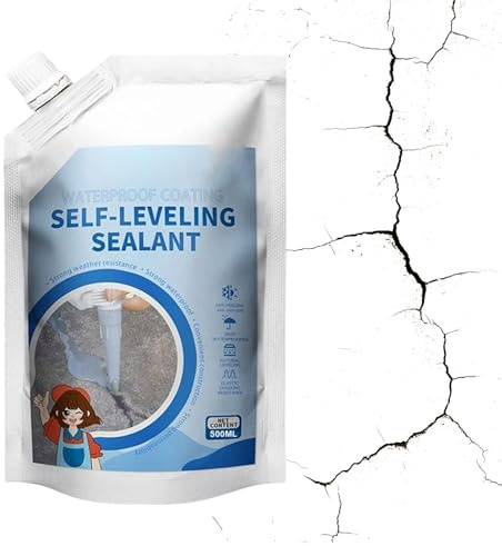 Adhésif de calfeutrage pour béton – Tube de 400 ml | Colle de ciment durable – Scellant pour d'allée, carrelage, brique, bois, asphalte, réparation de coulis, projets de construction extérieurs,