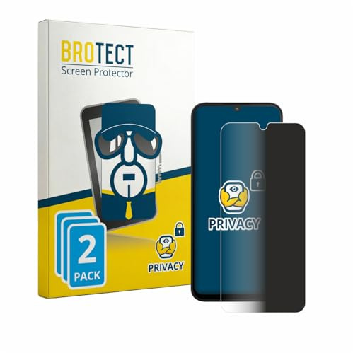 BROTECT 2 Stück Anti-Spy Blickschutzfolie für Xiaomi Poco C81 Privacy Screen Protector [Displayschutz-Folie, Sichtschutz, Blaulichtfilter]