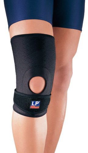 LP Support 719CA Knie-Bandage - Kniestütze, Größe:M, Farbe:schwarz