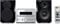 Yamaha MCR-332 SIPB Micro chaîne CD avec Station d'accueil pour iPod/iPhone Tuner FM USB Argent/Noir Piano