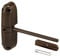 Prime-Line KC17HD Safety Spring Closer – Easy to Install to Convert Hinged Doors to Self-Closing – Diecast Construction (4-1/4 inch, Non-Handed), Brown, 4-1/4 in
